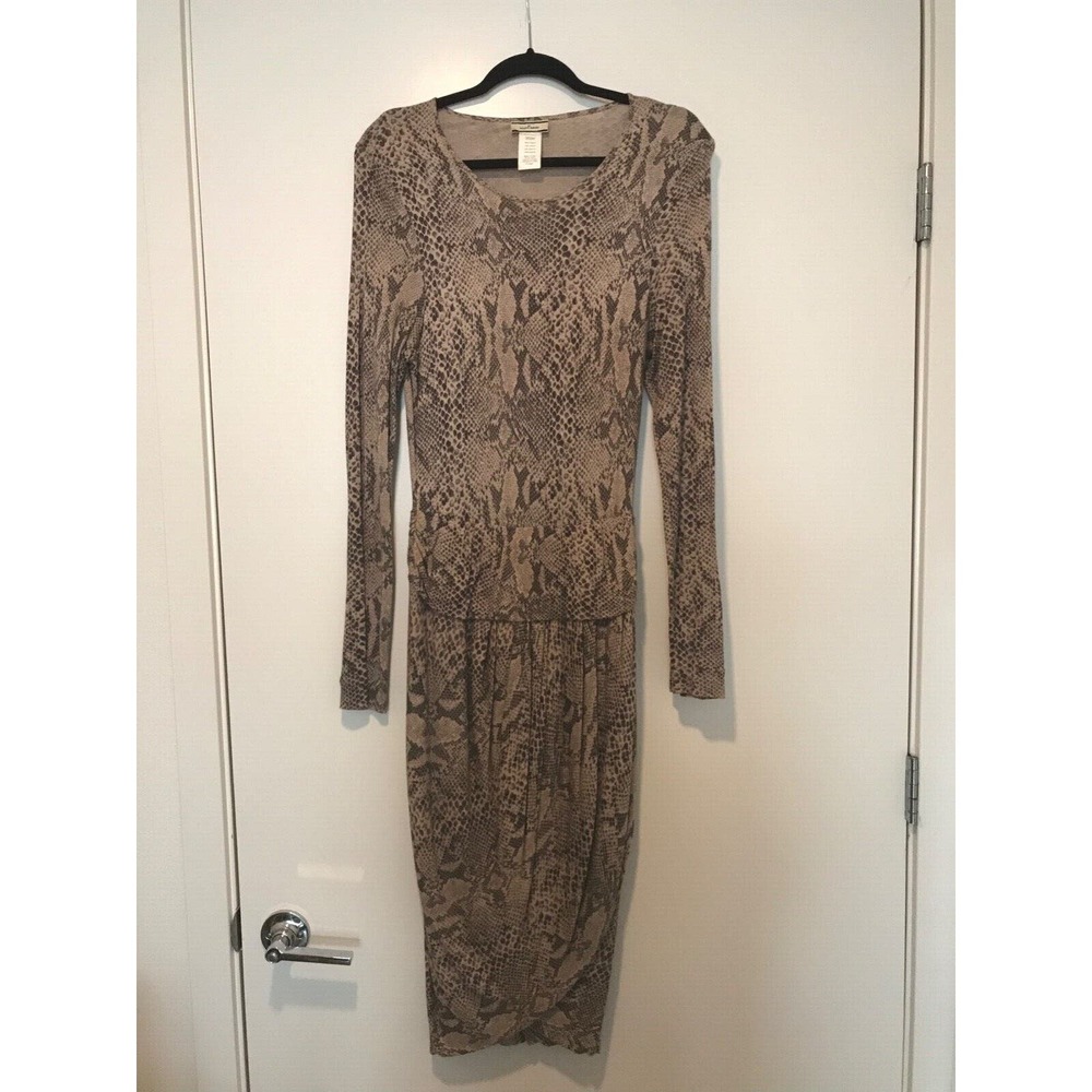 Malene Birger Dress Print Snake mid length Scandinavian Danish Design